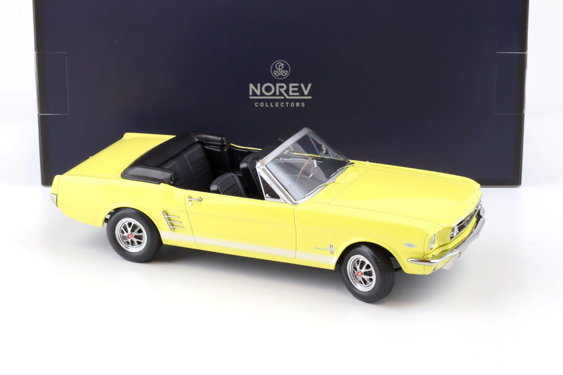 1:18 Norev Ford Mustang Convertible 1966 yellow - Limited 200 pcs.