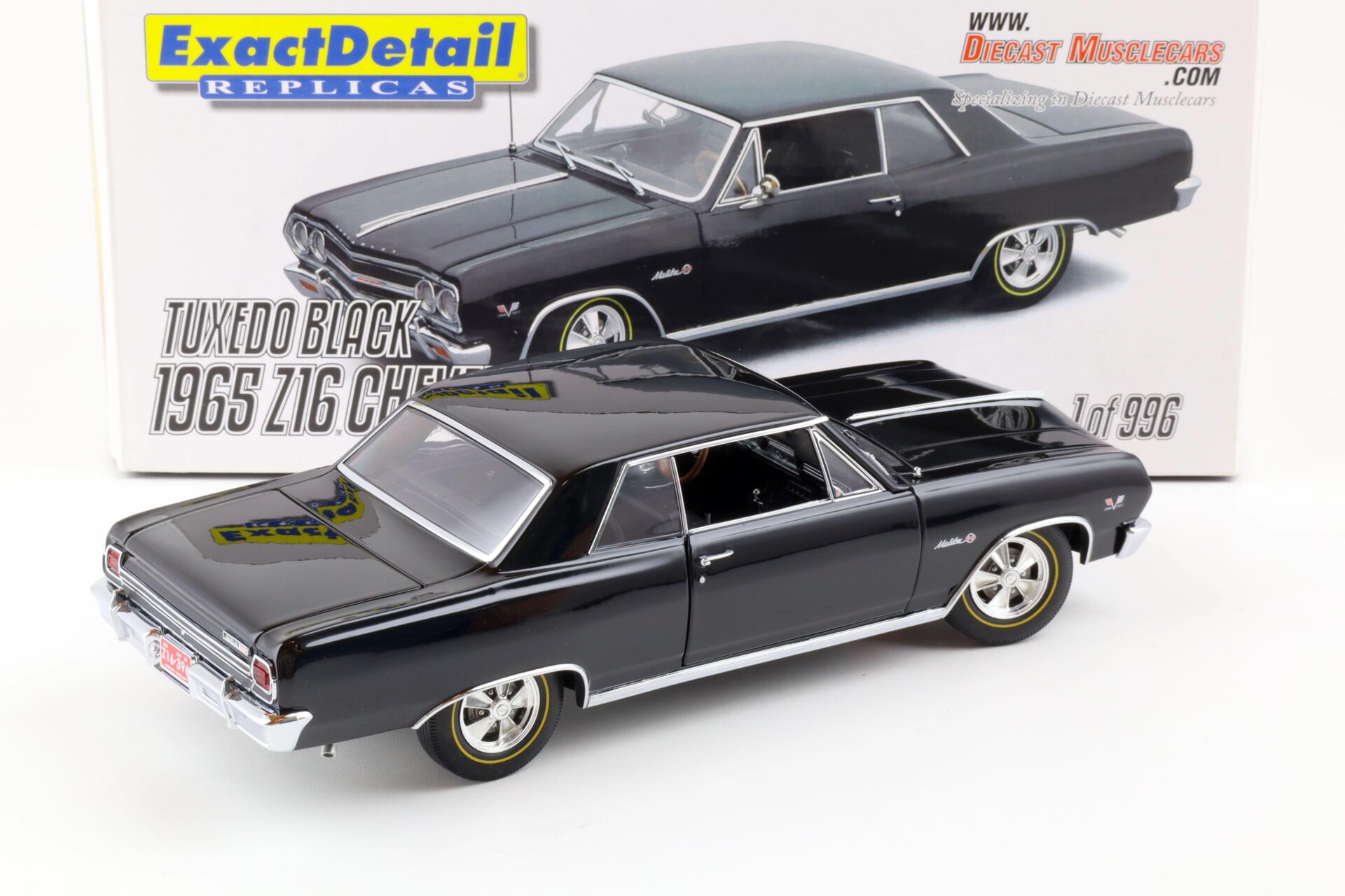 1:18 Exact Detail 1965 Chevrolet Chevelle Z16 Malibu SS Coupe black