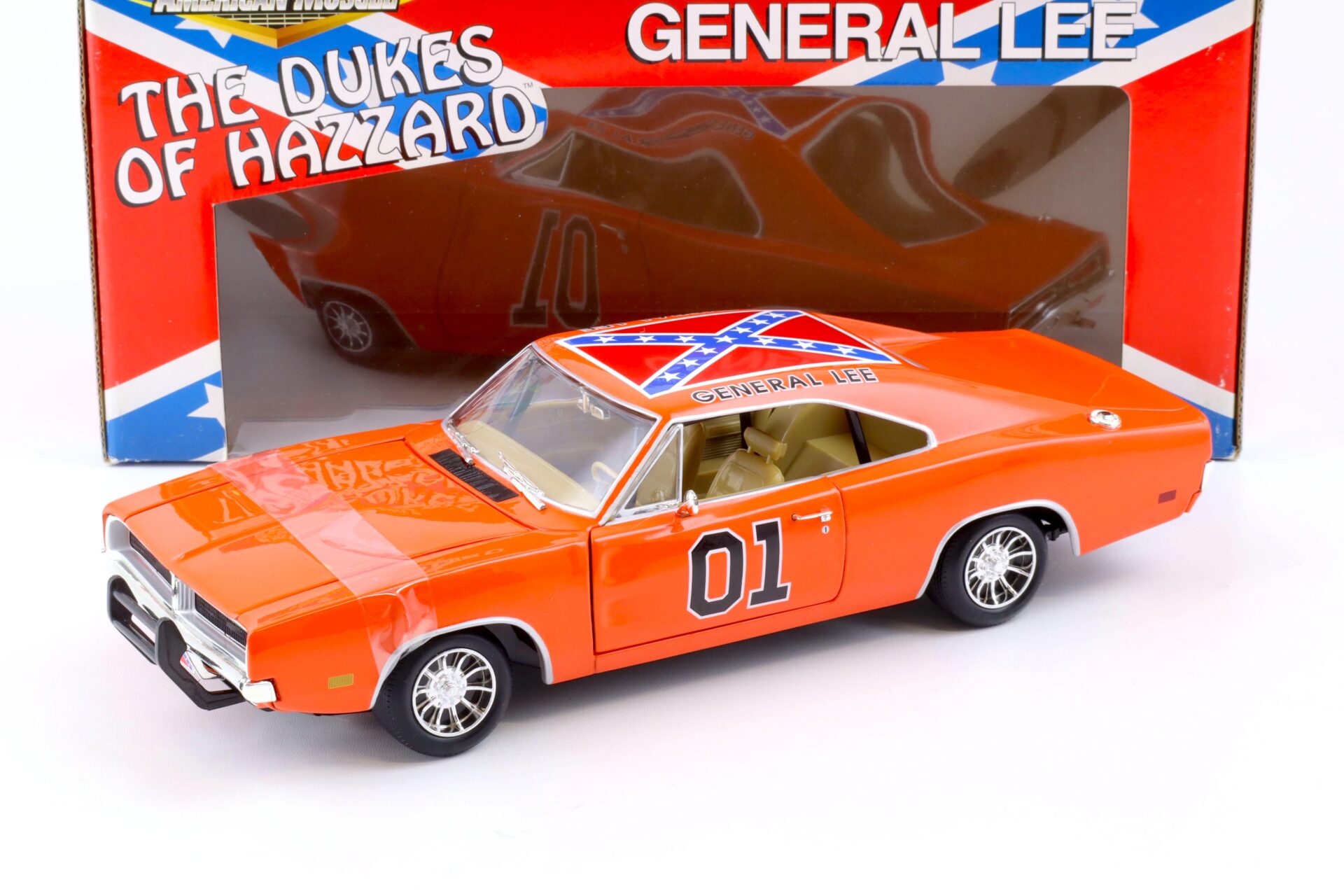 1:18 ERTL 1969 Dodge Charger General Lee Dukes of Hazzard orange #01