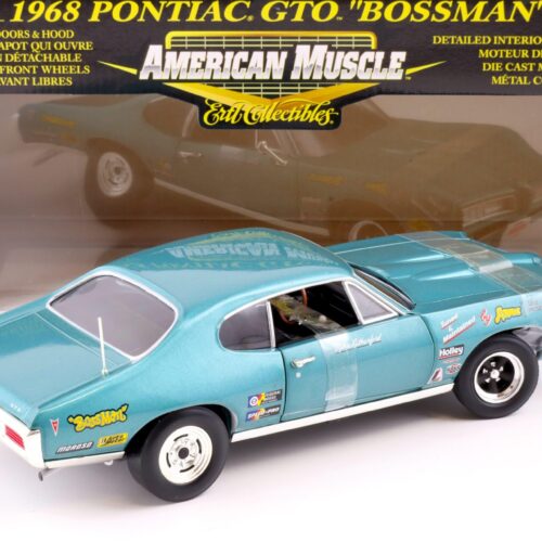 1:18 ERTL 1968 Pontiac GTO Coupe BOSSMAN Arnie Beswick the Farmer blue