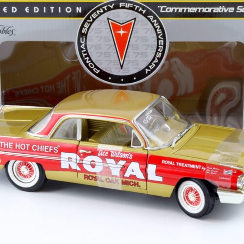 1:18 ERTL 1962 Pontiac Catalina Jim Wangers Royal Pontiac gold/ red