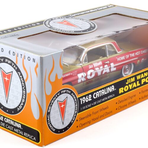 1:18 ERTL 1962 Pontiac Catalina Jim Wangers Royal Pontiac gold/ red