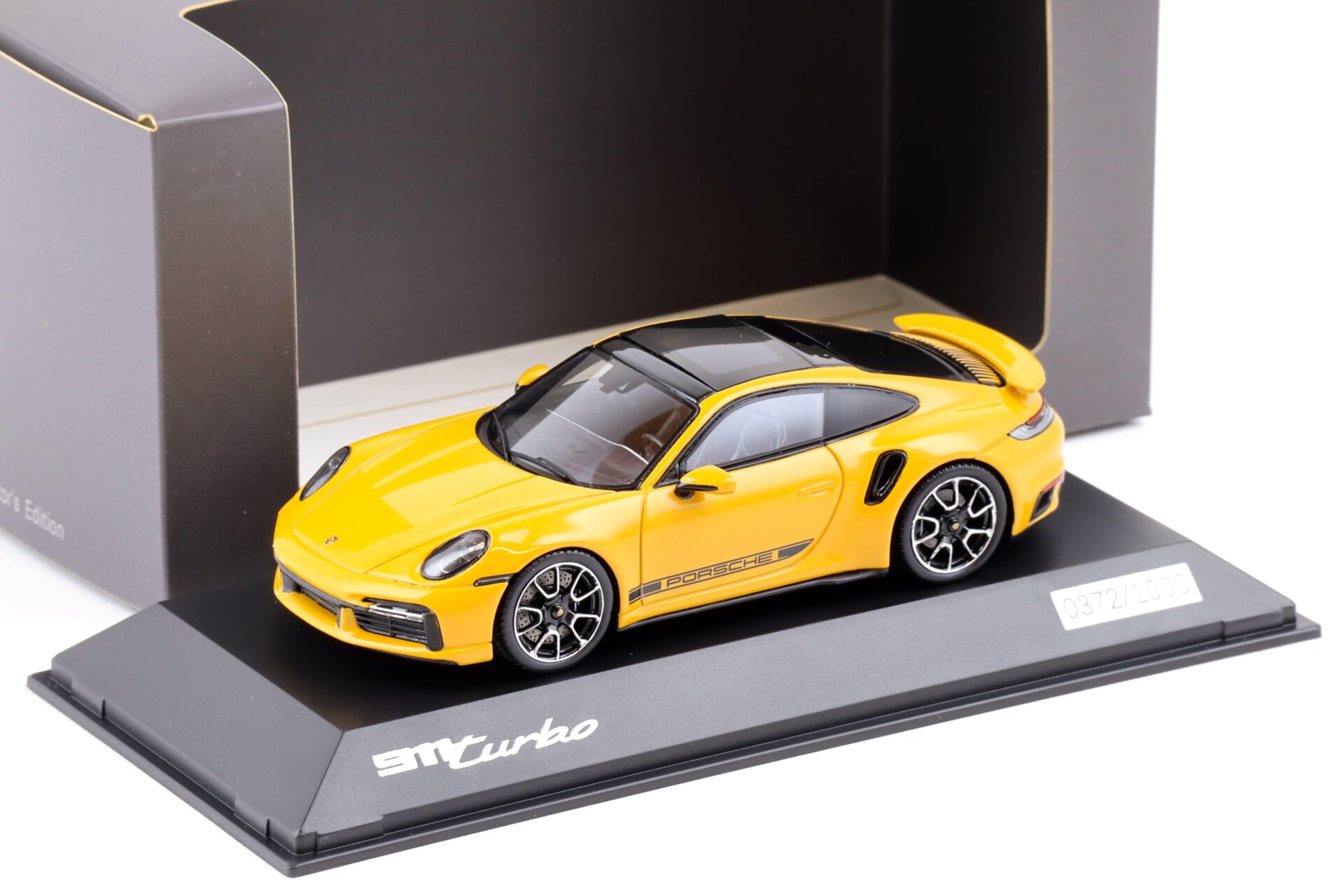 1:43 Spark Porsche 911 (992) Turbo Coupe bahama yellow WAP DEALER