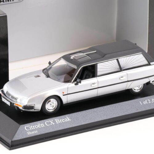 1:43 Minichamps Citroen CX Break 1980 Hearse Bestattungswagen silver/ black