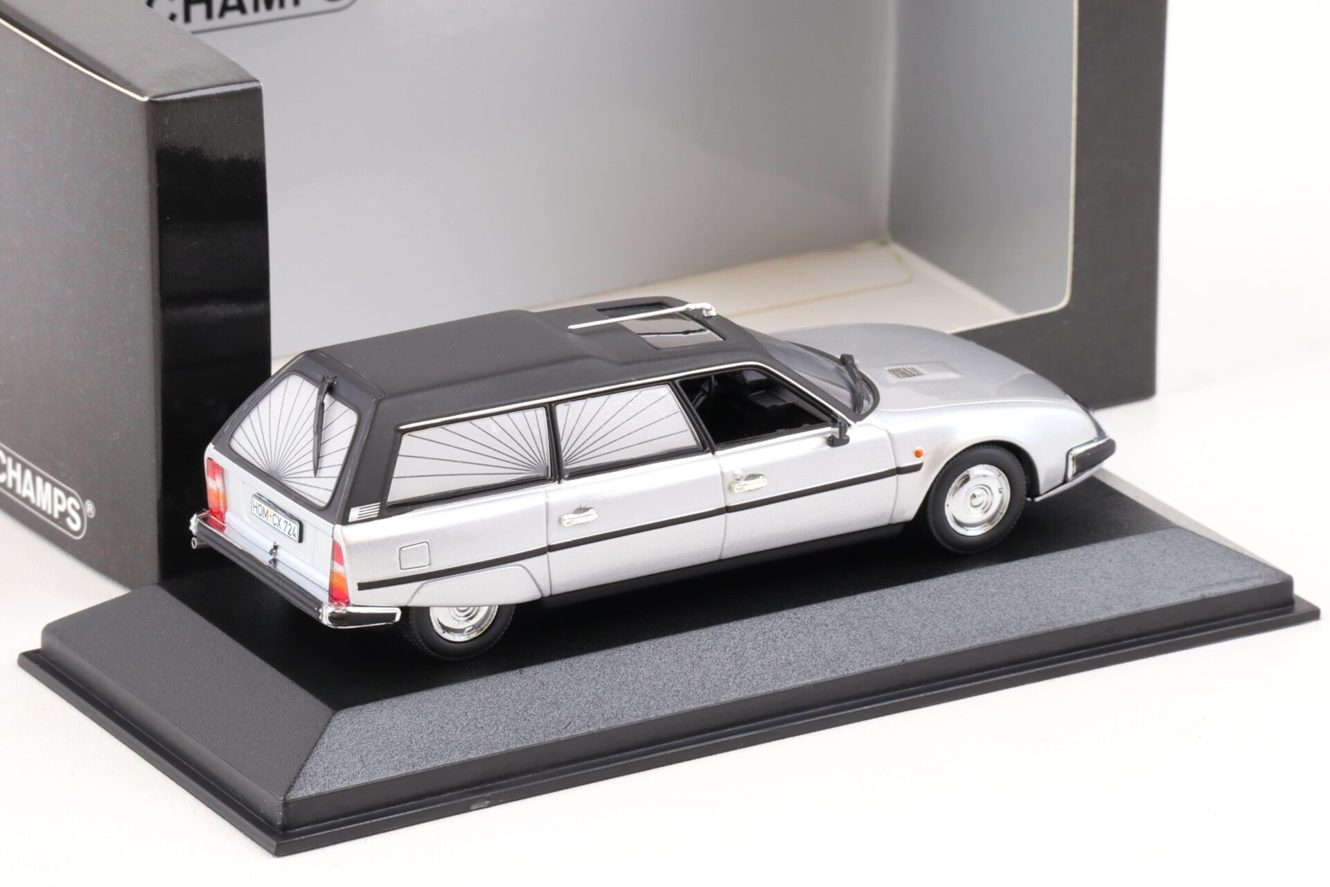 1:43 Minichamps Citroen CX Break 1980 Hearse Bestattungswagen silver/ black