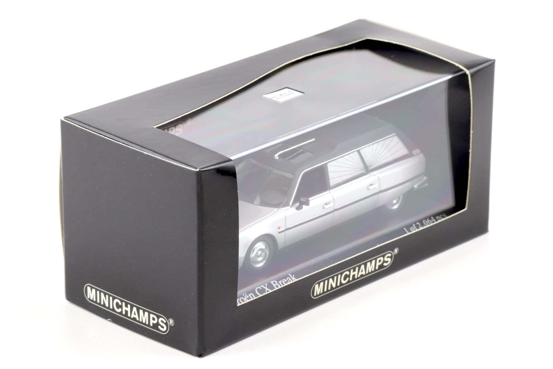 1:43 Minichamps Citroen CX Break 1980 Hearse Bestattungswagen silver/ black