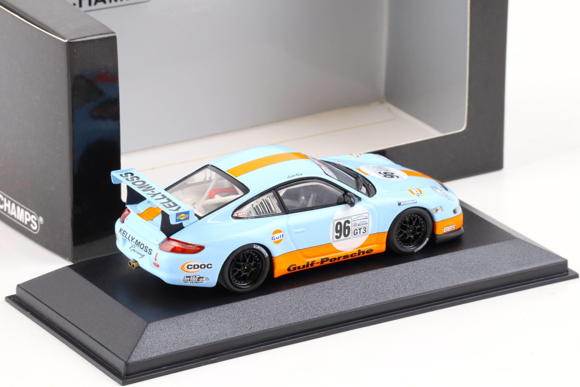 1:43 Minichamps Porsche 911 (997) GT3 CUP Sebring 2006 Scott Kuss GULF #96