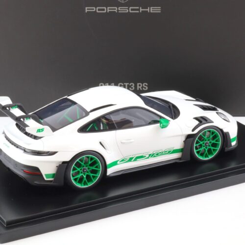 1:18 Spark Porsche 911 (992) GT3 RS white/ green Limited 911 pcs. WAP DEALER - Image 3