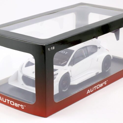 1:18 AUTOart Peugeot 208 T16 Pikes Peak Race Car 2013 Plain Color Version white - Image 4