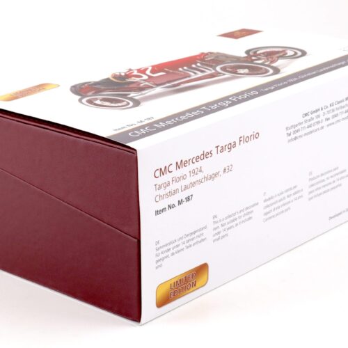 1:18 CMC Mercedes Targa Florio 1924 Christian Lautenschlager #32 red M-187 No 001/600