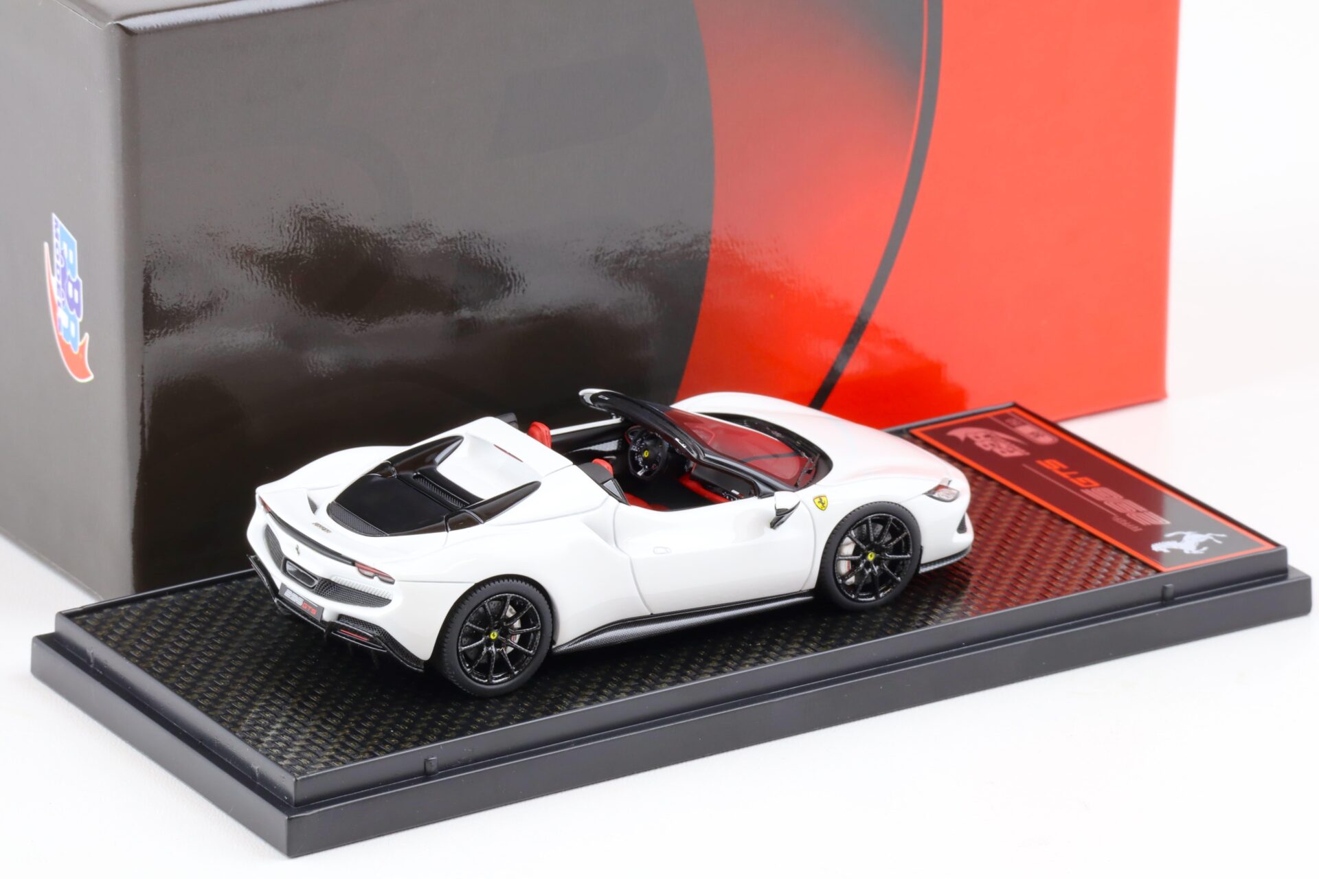 1:43 BBR Ferrari 296 GTS Spider Bianco Cervino white - Limited 50 pcs.