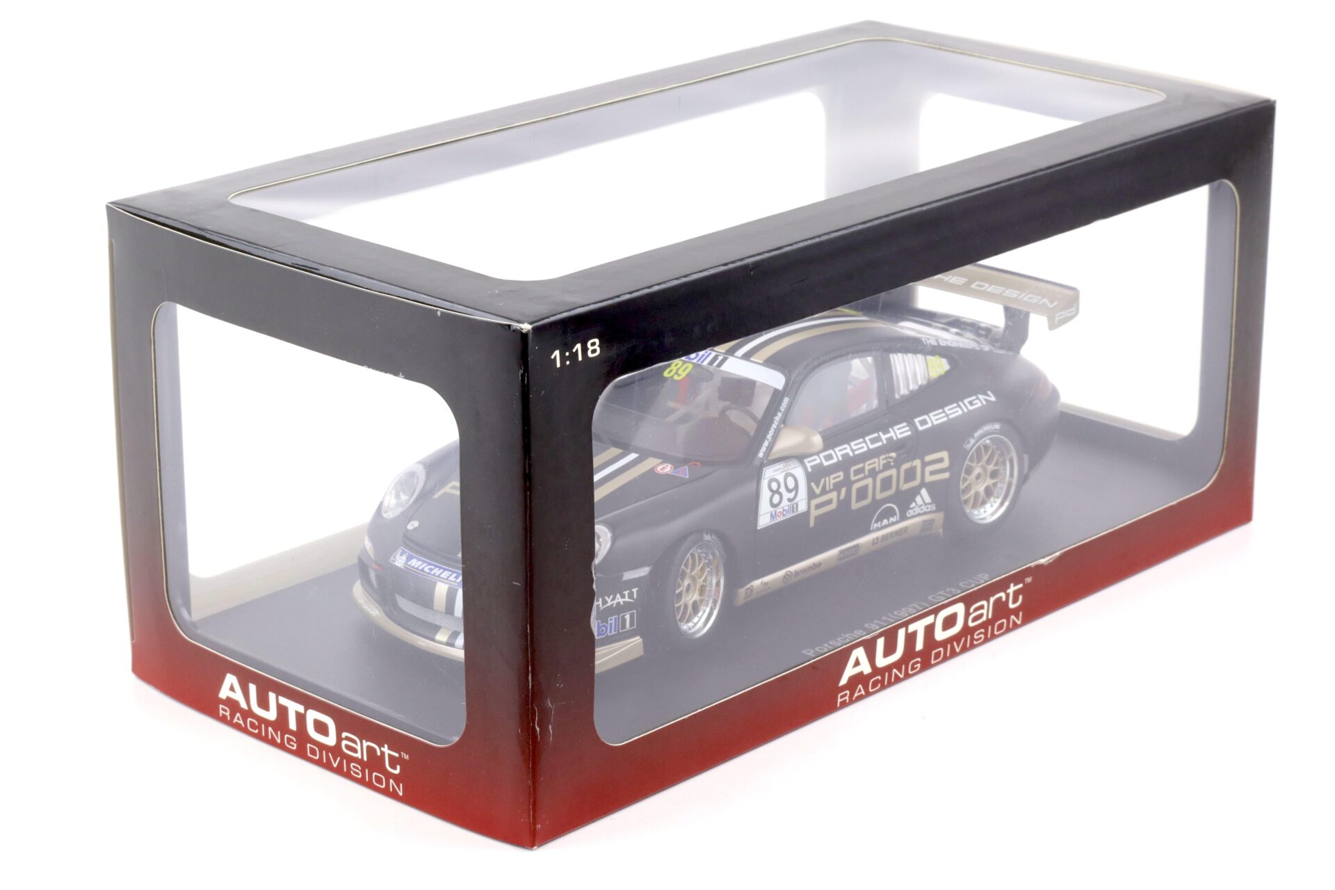 1:18 AUTOart Porsche 911 (997) GT3 CUP 2007 black #89 VIP CAR 80781