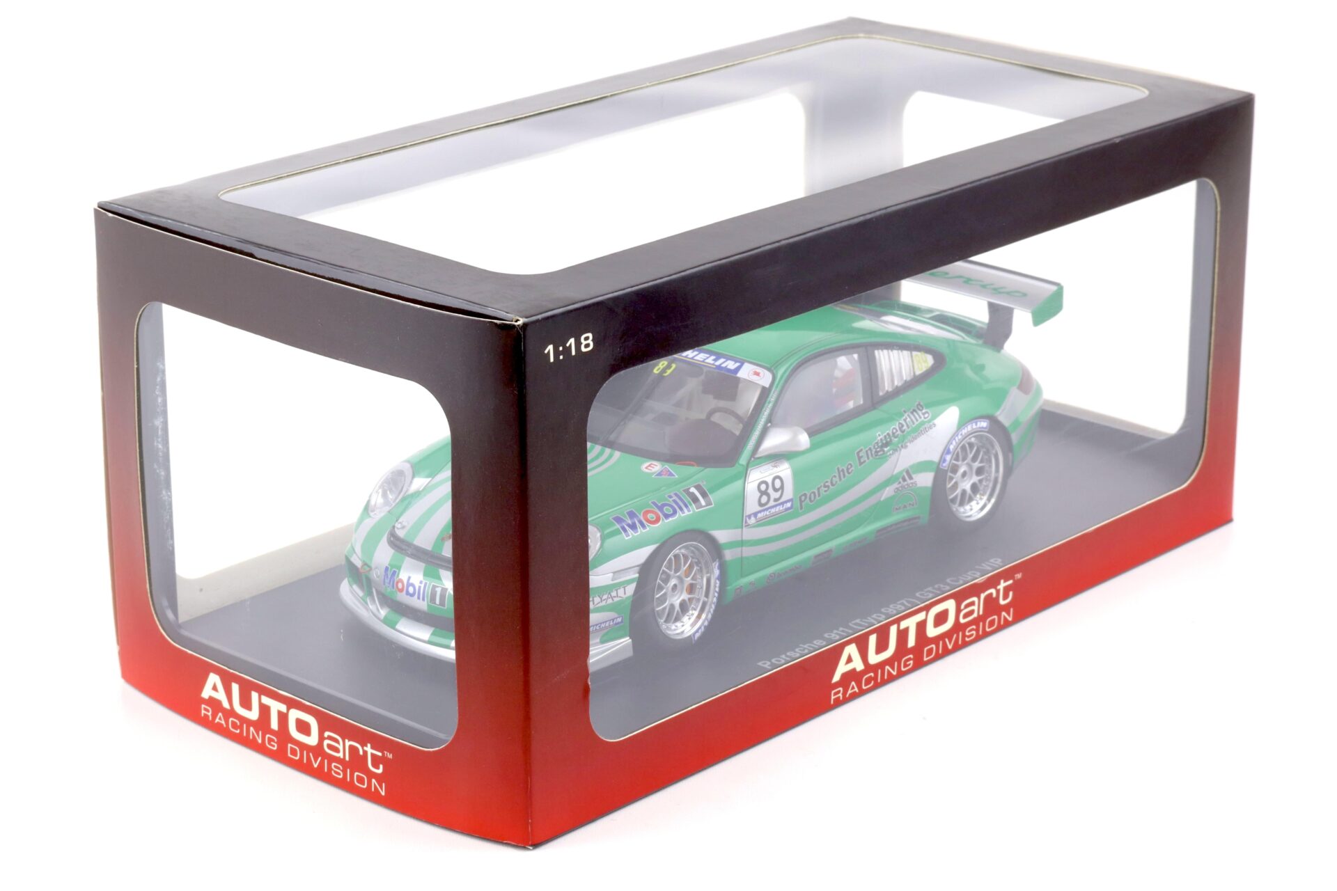 1:18 AUTOart Porsche 911 (997) GT3 CUP 2006 #89 VIP green Livery 80682