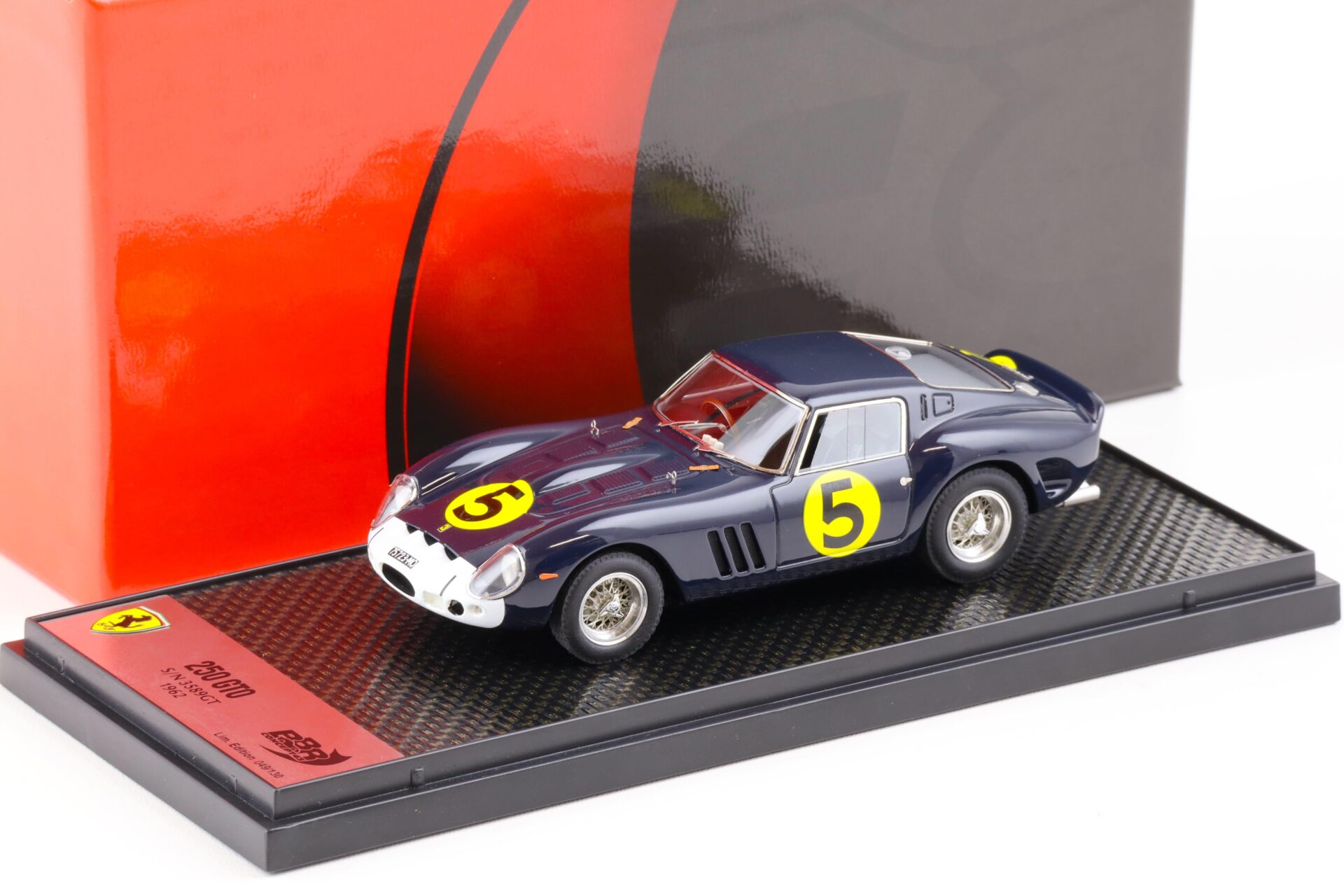 ID 83942 orig.jpg 1:43 BBR Ferrari 250 GTO 1962 S/N 3589GT Tourist Trophy #5 - Limited 130 pcs.