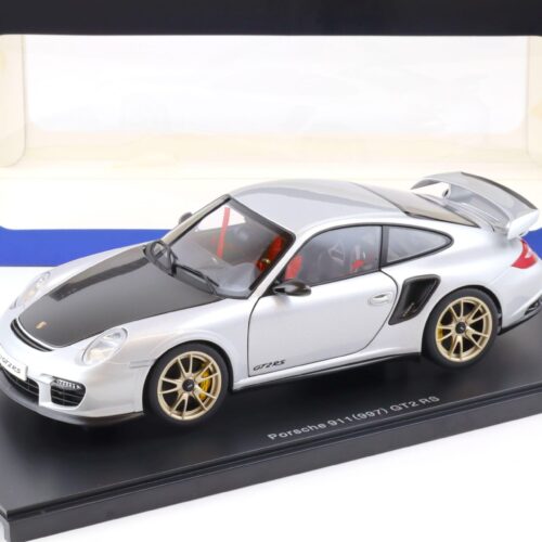 1:18 AUTOart Porsche 911 (997) GT2 RS silver/ with Carbon 77961