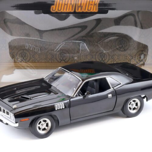 1:18 Highway61 Plymouth Cuda Coupe black JOHN WICK Chapter 4