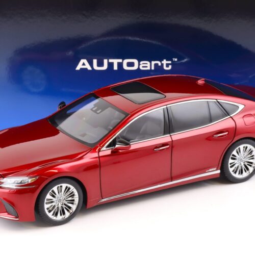 1:18 AUTOart Lexus LS500h Limousine 2018 Morello red metallic/ black interior 78869