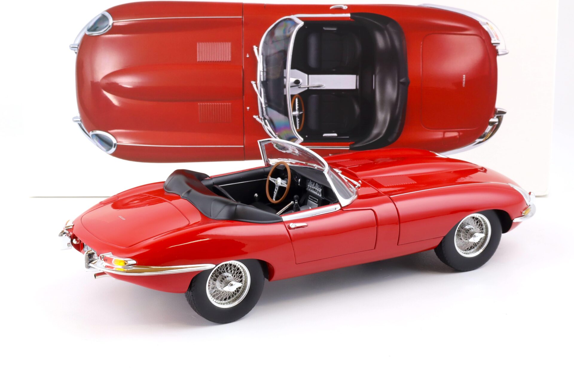 1:12 Norev Jaguar E-Type Roadster 1962 red 122720