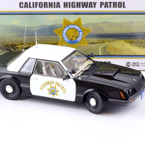 1:18 Greenlight 1982 Ford Mustang Coupe SSP California Highway Patrol