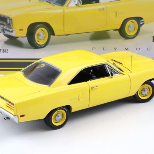 1:18 GMP 1970 Plymouth Road Runner Lemon Twist yellow with black interior