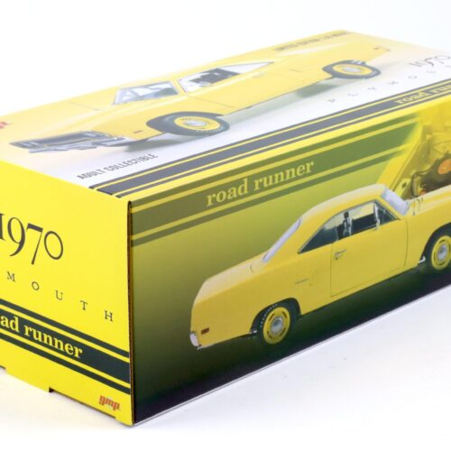 1:18 GMP 1970 Plymouth Road Runner Lemon Twist yellow with black interior