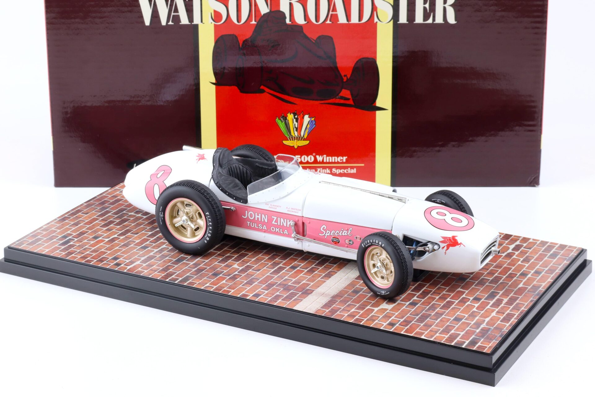 1:18 Carousel1 Watson Roadster Indy 500 Winner #8 Flaherty/ Zink 1956