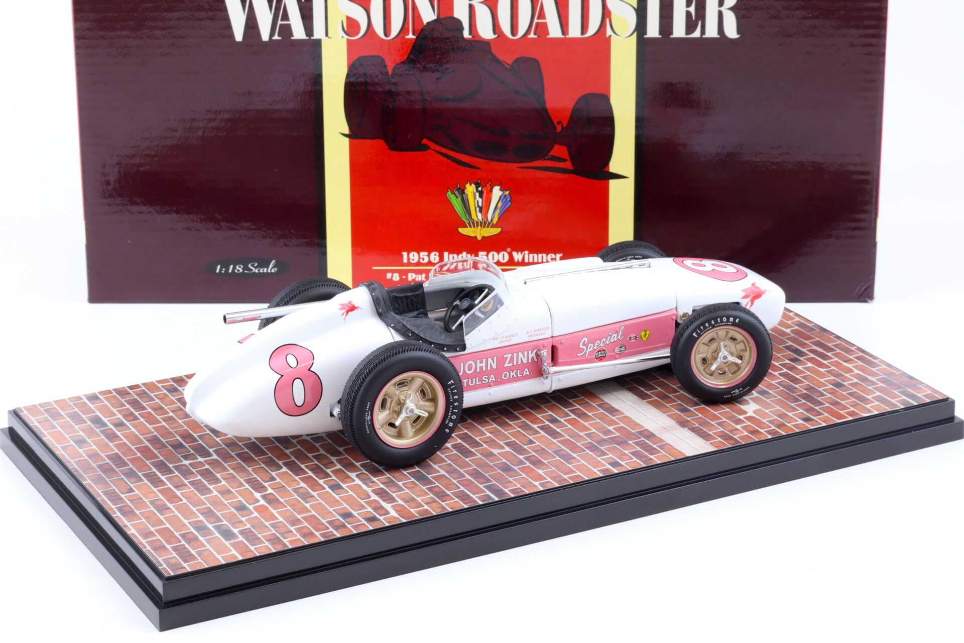 1:18 Carousel1 Watson Roadster Indy 500 Winner #8 Flaherty/ Zink 1956