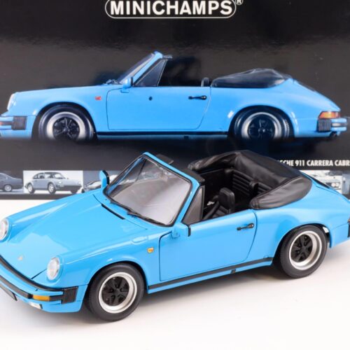 1:18 Minichamps Porsche 911 Carrera Cabriolet 1983 blue