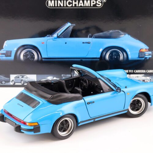 1:18 Minichamps Porsche 911 Carrera Cabriolet 1983 blue