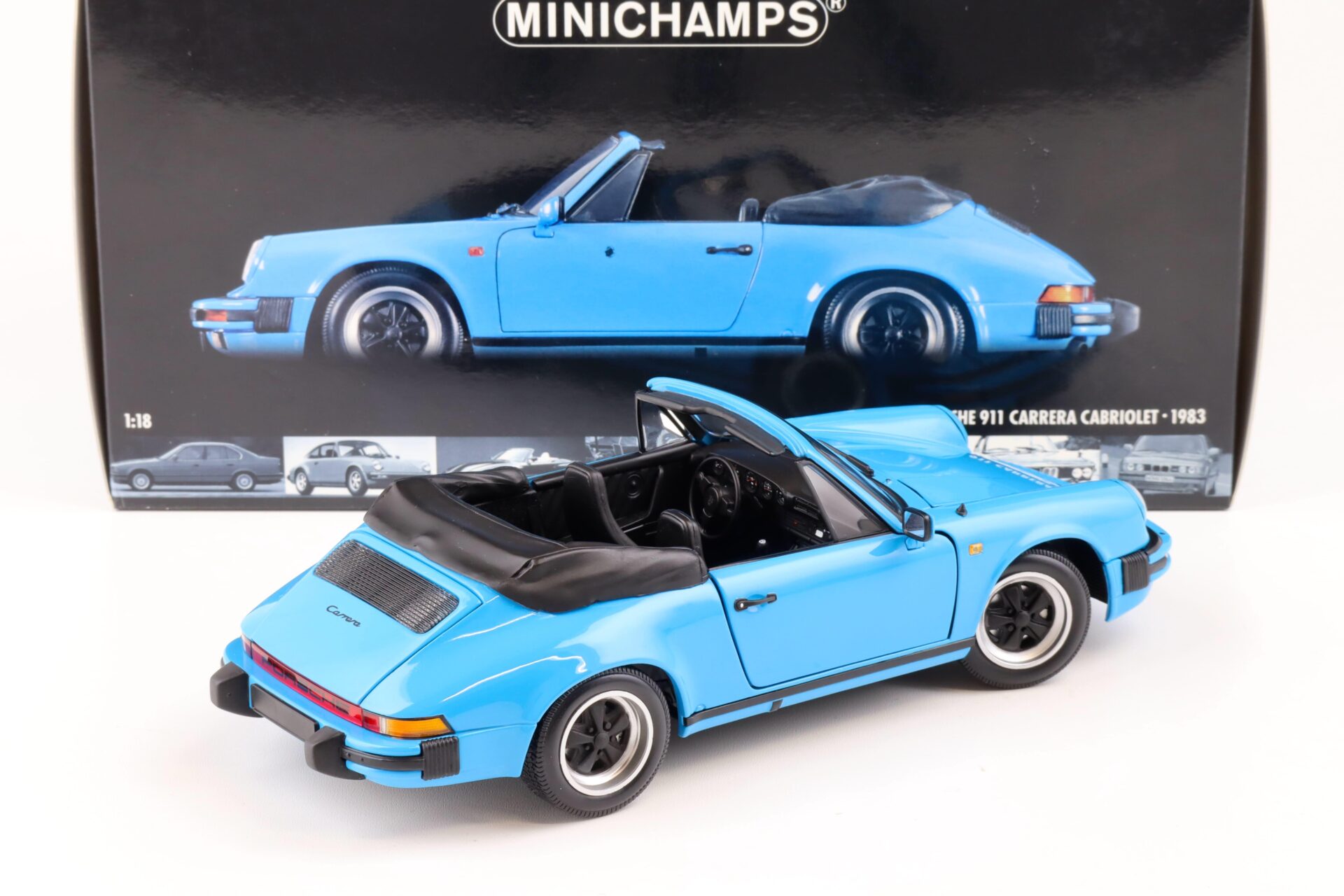 1:18 Minichamps Porsche 911 Carrera Cabriolet 1983 blue