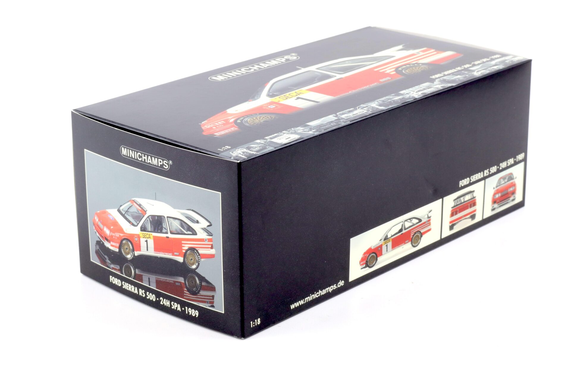1:18 Minichamps Ford Sierra RS 500 24h SPA 1989 Winner Brancatelli/ Percy Bastos #1