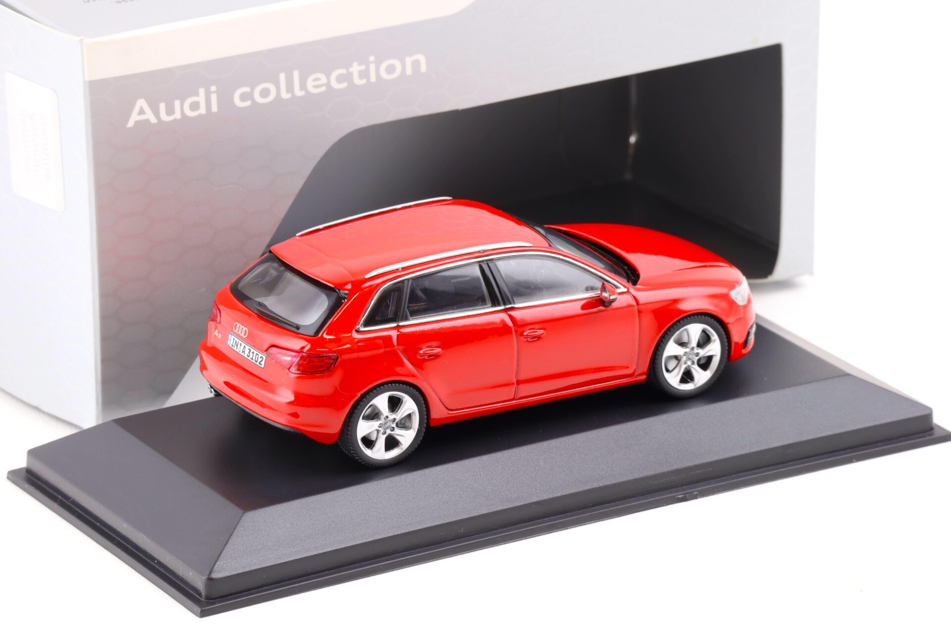 1:43 Schuco Audi A3 Sportback Misano red 2012 DEALER VERSION