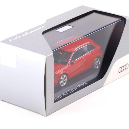 1:43 Schuco Audi A3 Sportback Misano red 2012 DEALER VERSION