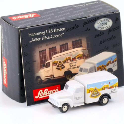 Schuco Piccolo Hanomag L28 Kasten Adler Käse Creme white