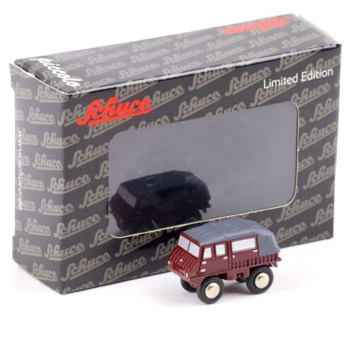 Schuco Piccolo Steyr-Puch Haflinger closed Top dark red