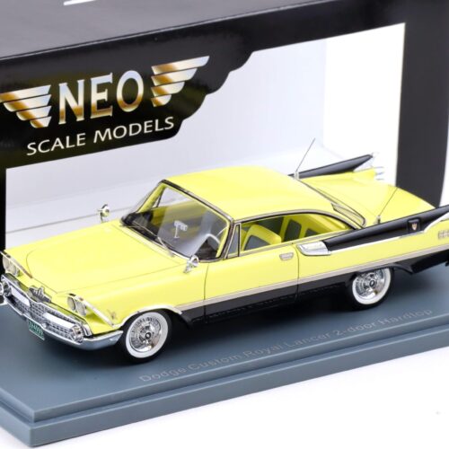 1:43 NEO Dodge Custom Royal Lancer 2-door Hardtop yellow/ black 1959