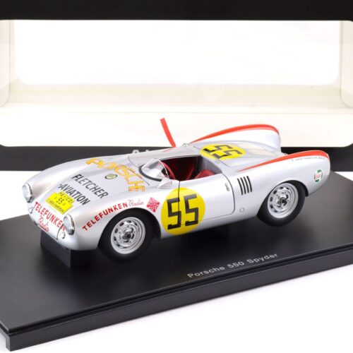 1:18 AUTOart Porsche 550 Spyder Panamericana 1954 silver #55