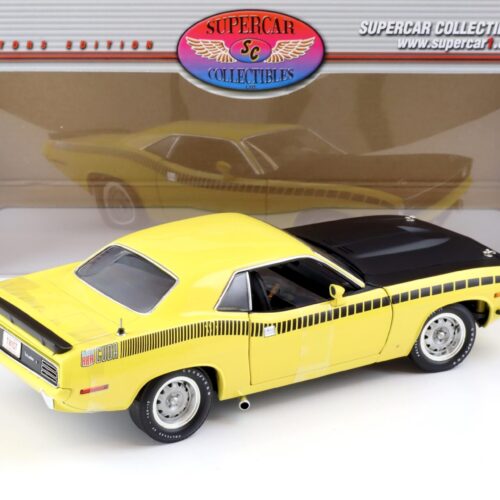1:18 Highway61 Supercar 1970 Plymouth Cuda Barracuda AAR Coupe yellow 50229