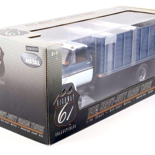 1:16/ 1:18 Highway61 Chevrolet Heavy Duty C65 Grain Truck 1975 blue/ white