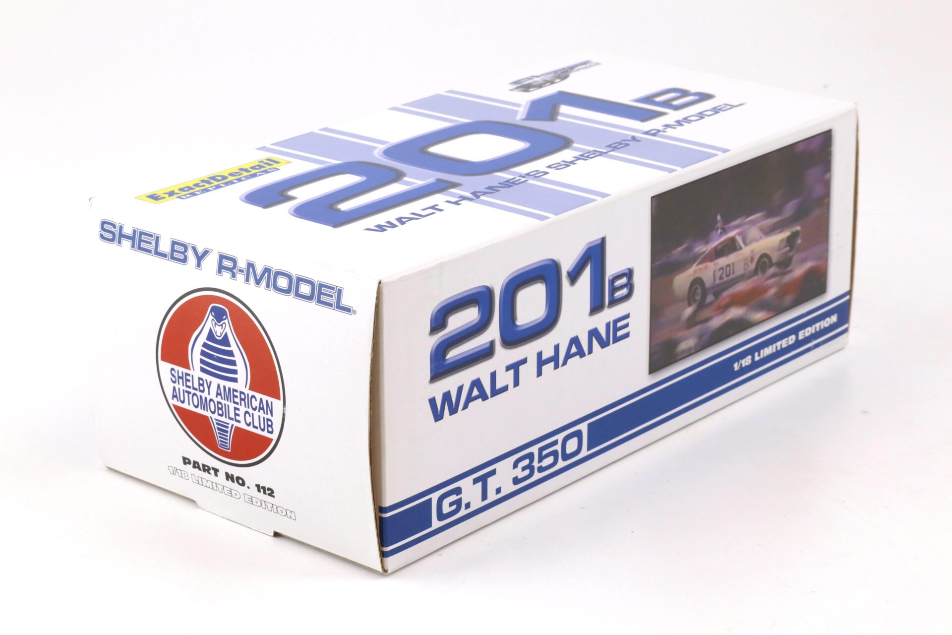 1:18 Exact Detail Shelby GT 350 Walt Hane R-Model #201B white WCC112