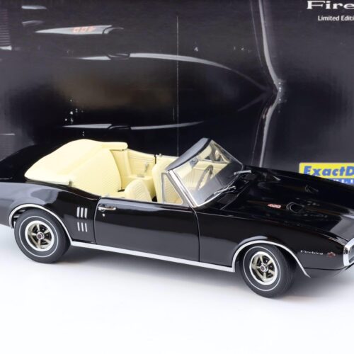 1:18 Exact Detail Pontiac Firebird 400 Convertible with Top black WCC409