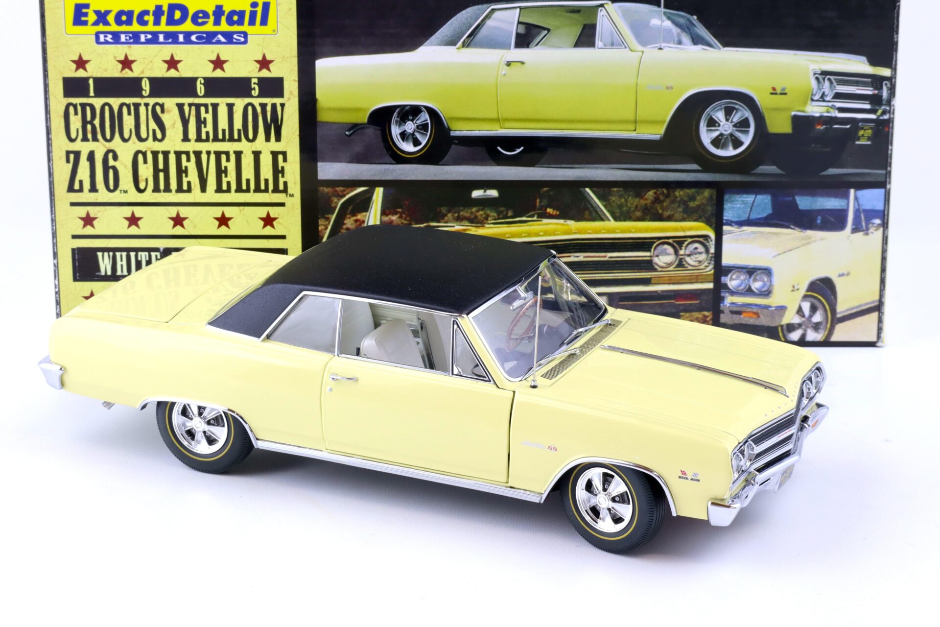1:18 Exact Detail Chevrolet Chevelle Z16 Malibu SS 396 Turbo Jet Crocus yellow WCC506A
