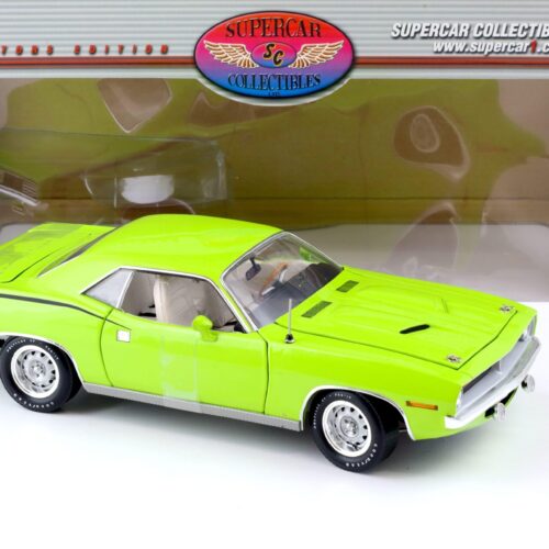 1:18 Highway61 Supercar 1970 Plymouth Cuda Barracuda 440 Coupe green 50228