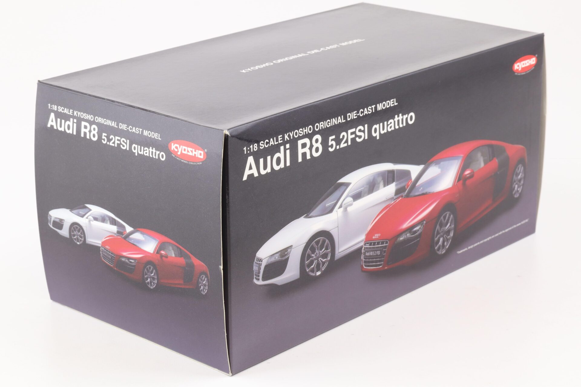 1:18 Kyosho Audi R8 5.2 FSI V10 Quattro Coupe brilliant red 09216R