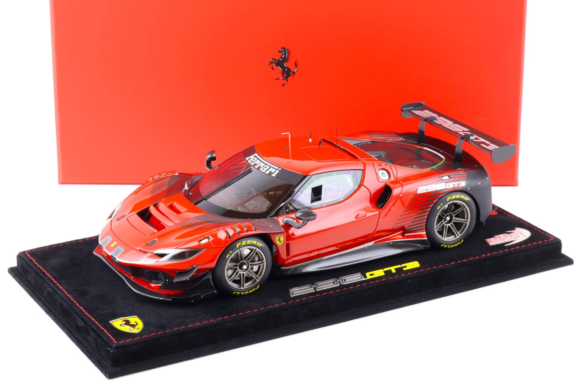 1:18 BBR Ferrari 296 GT3 Rosso Corsa red 2022 - Limited 449 pcs.