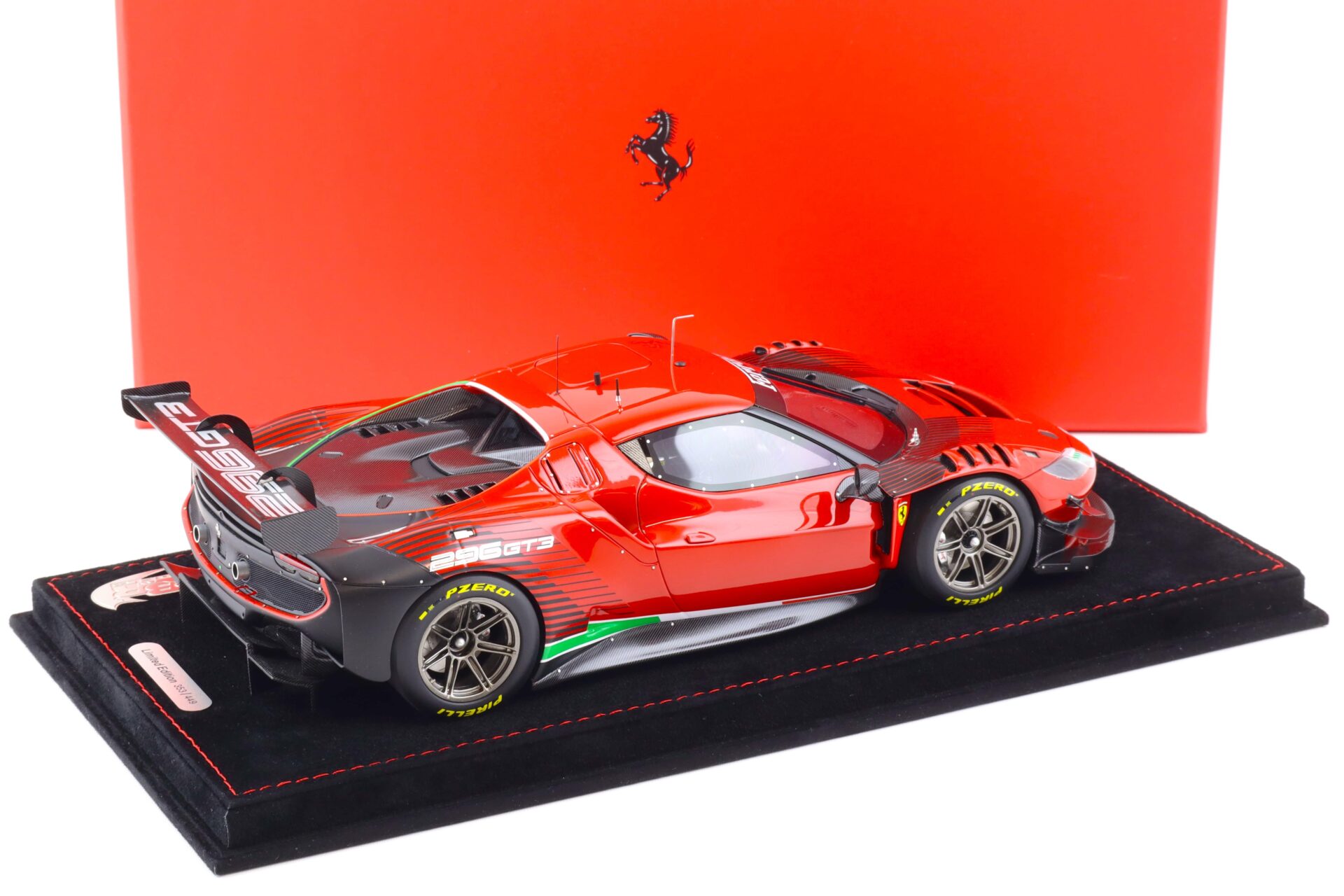 1:18 BBR Ferrari 296 GT3 Rosso Corsa red 2022 - Limited 449 pcs.