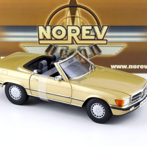 1:18 Norev Mercedes 300SL Cabriolet W107 gold metallic with Soft Top 183508