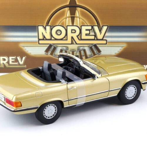 1:18 Norev Mercedes 300SL Cabriolet W107 gold metallic with Soft Top 183508