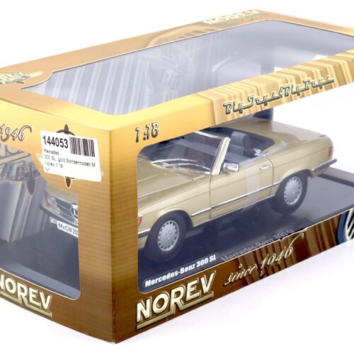 1:18 Norev Mercedes 300SL Cabriolet W107 gold metallic with Soft Top 183508