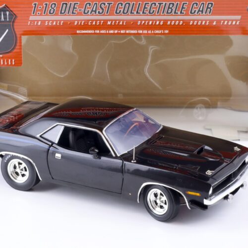 1:18 Highway61 Plymouth Cuda 427 Hemi Super Street Coupe 1970 black 50479